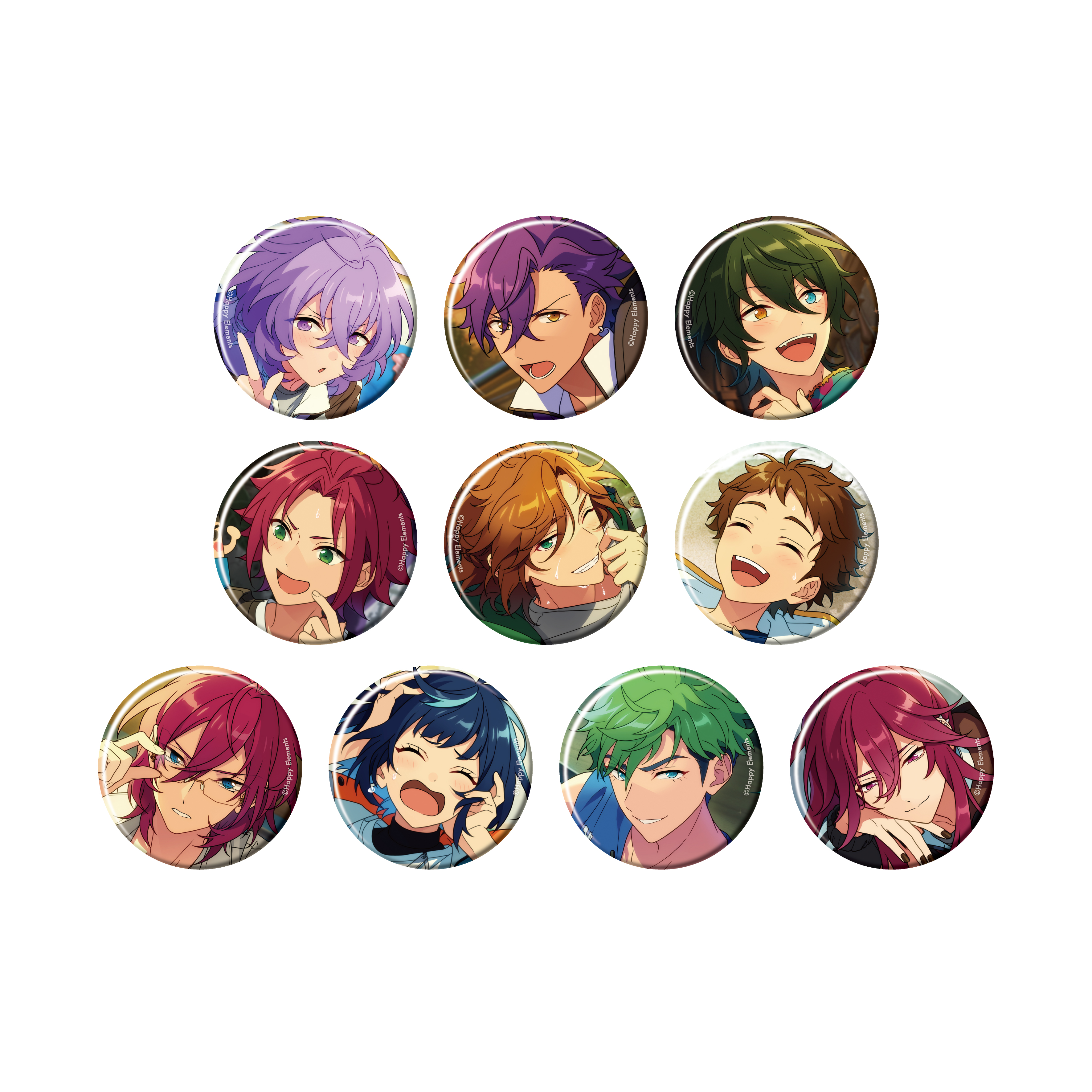 82♡】大神晃牙 あんスタ 缶バッジ 2025 Aug Idol 18個 コレクション缶